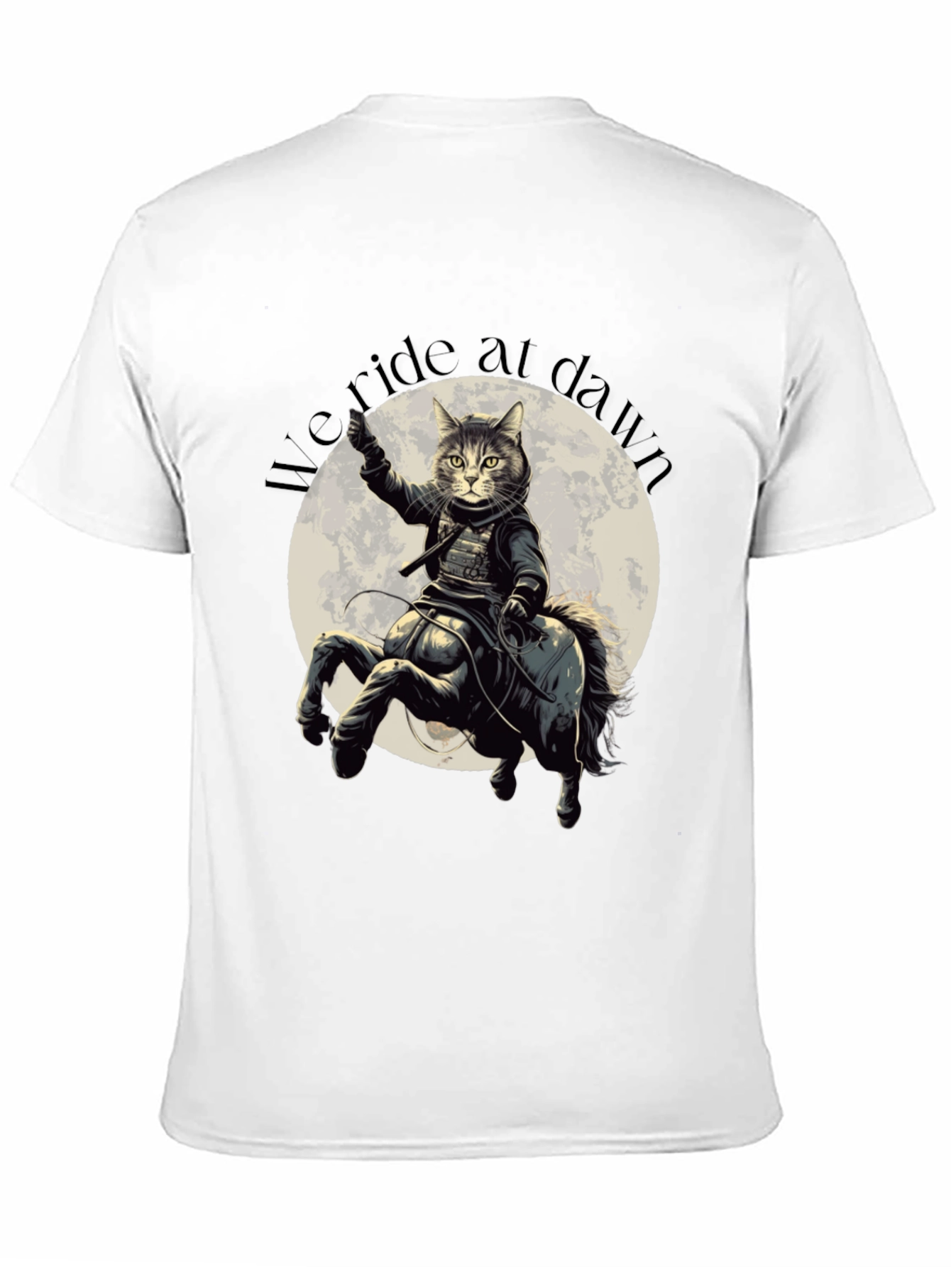 We Ride at Dawn Cat Centaur Graphic T-Shirt