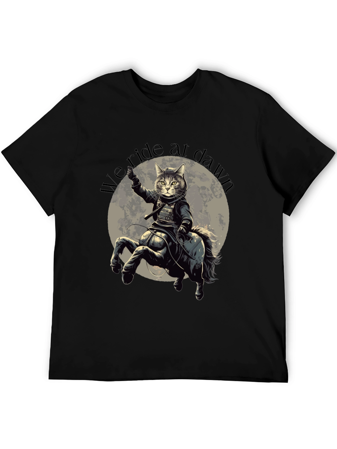 We Ride at Dawn Cat Centaur Graphic T-Shirt