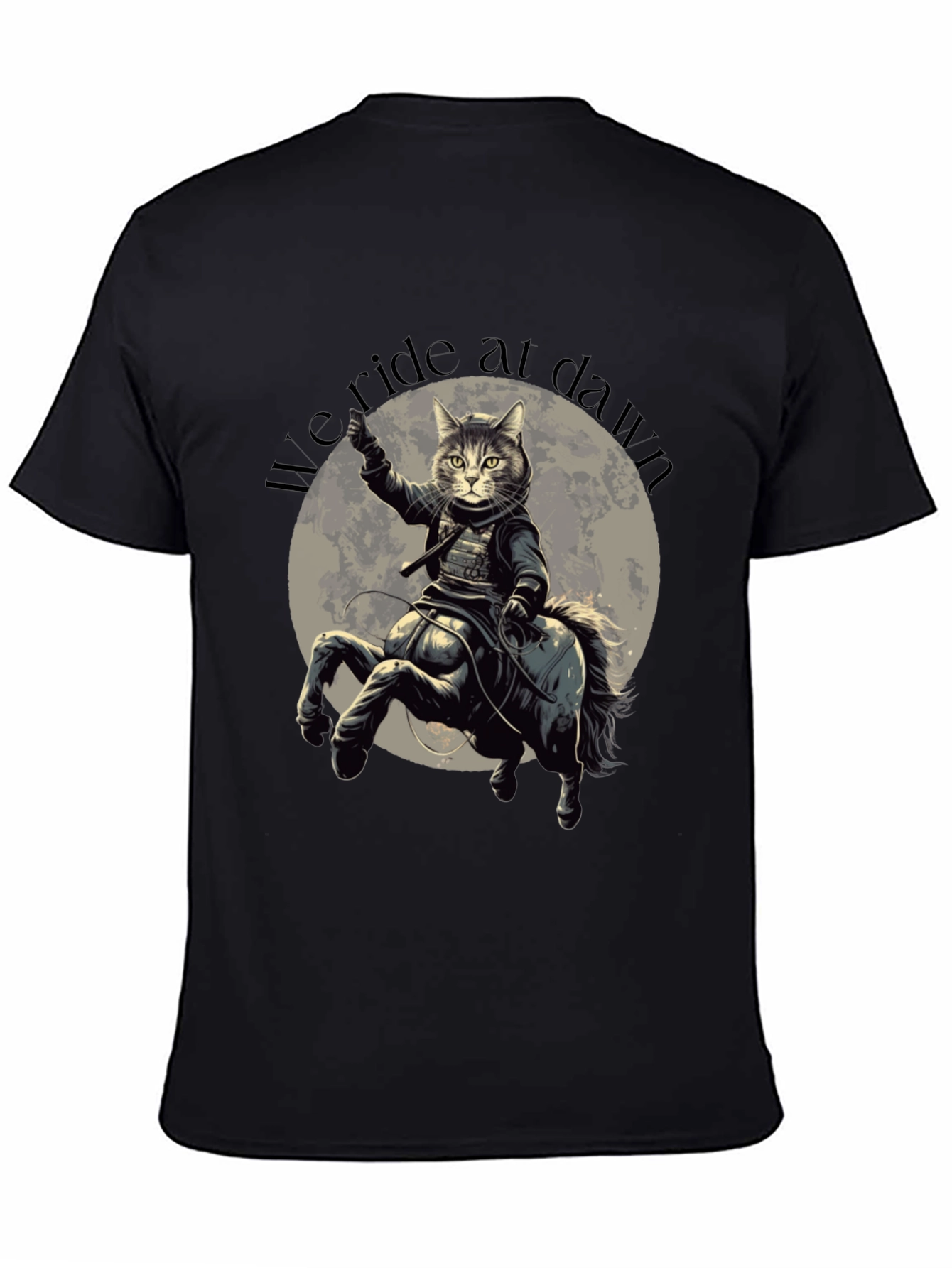 We Ride at Dawn Cat Centaur Graphic T-Shirt