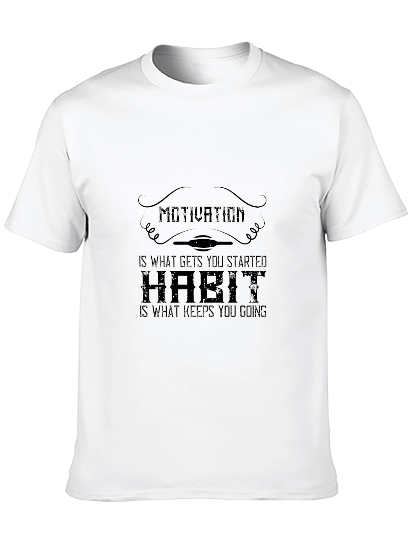 Motivation & Habit Graphic Tee - Black