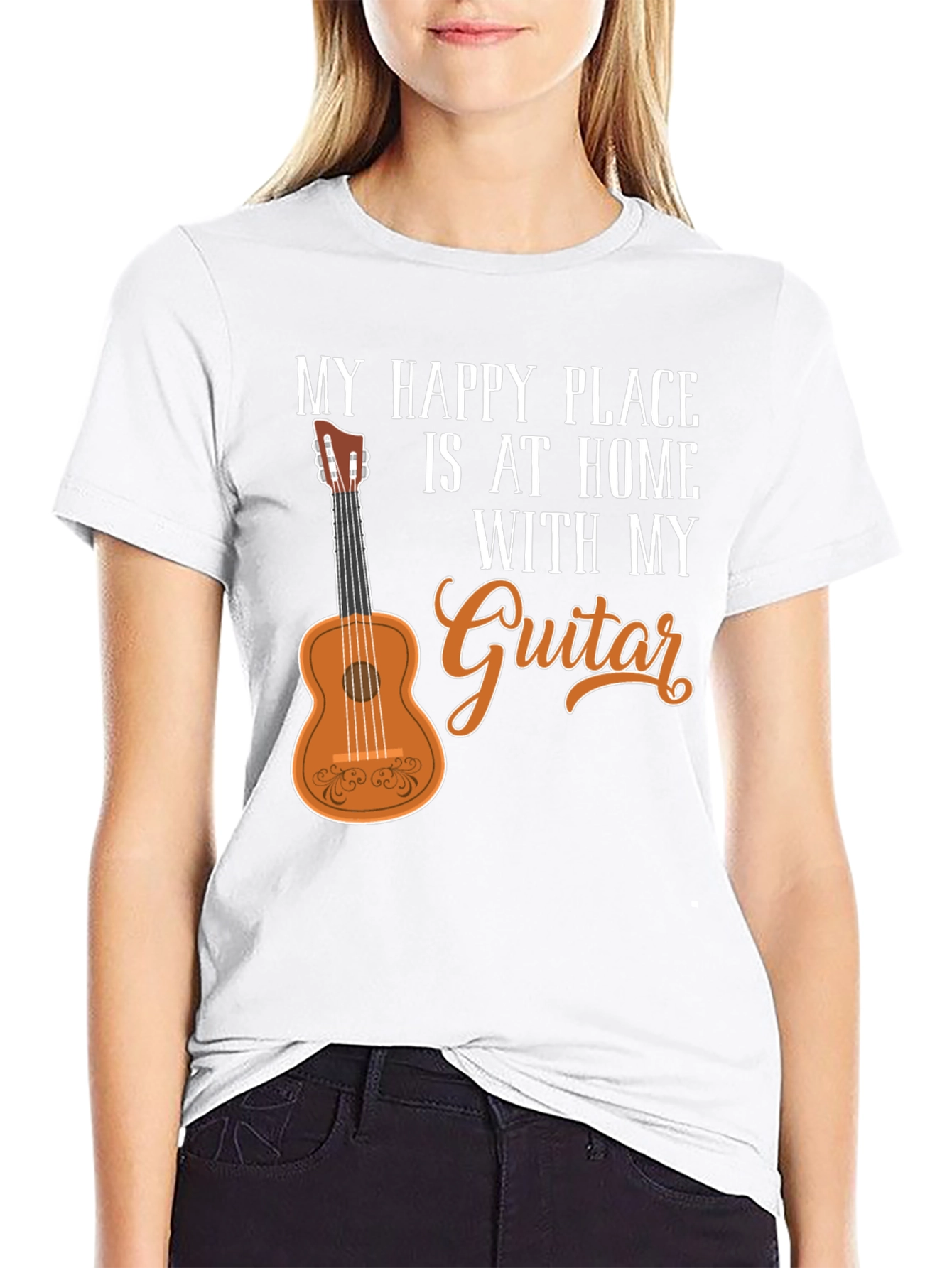 My Happy Place Guitar Graphic T-Shirt