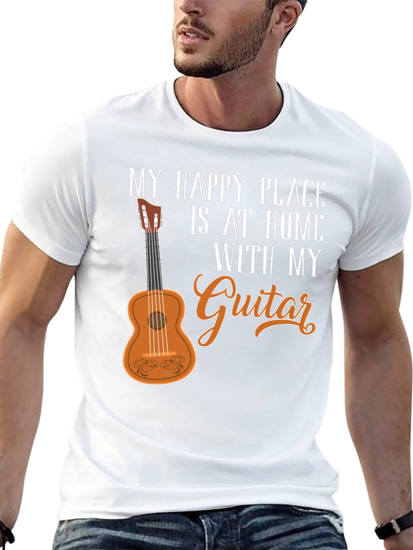 My Happy Place Guitar Graphic T-Shirt