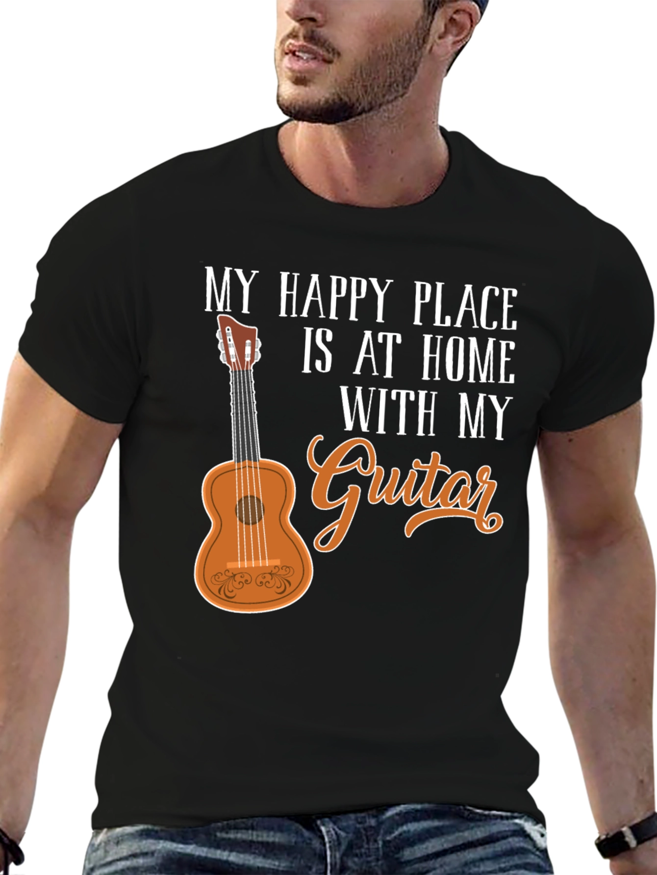 My Happy Place Guitar Graphic T-Shirt