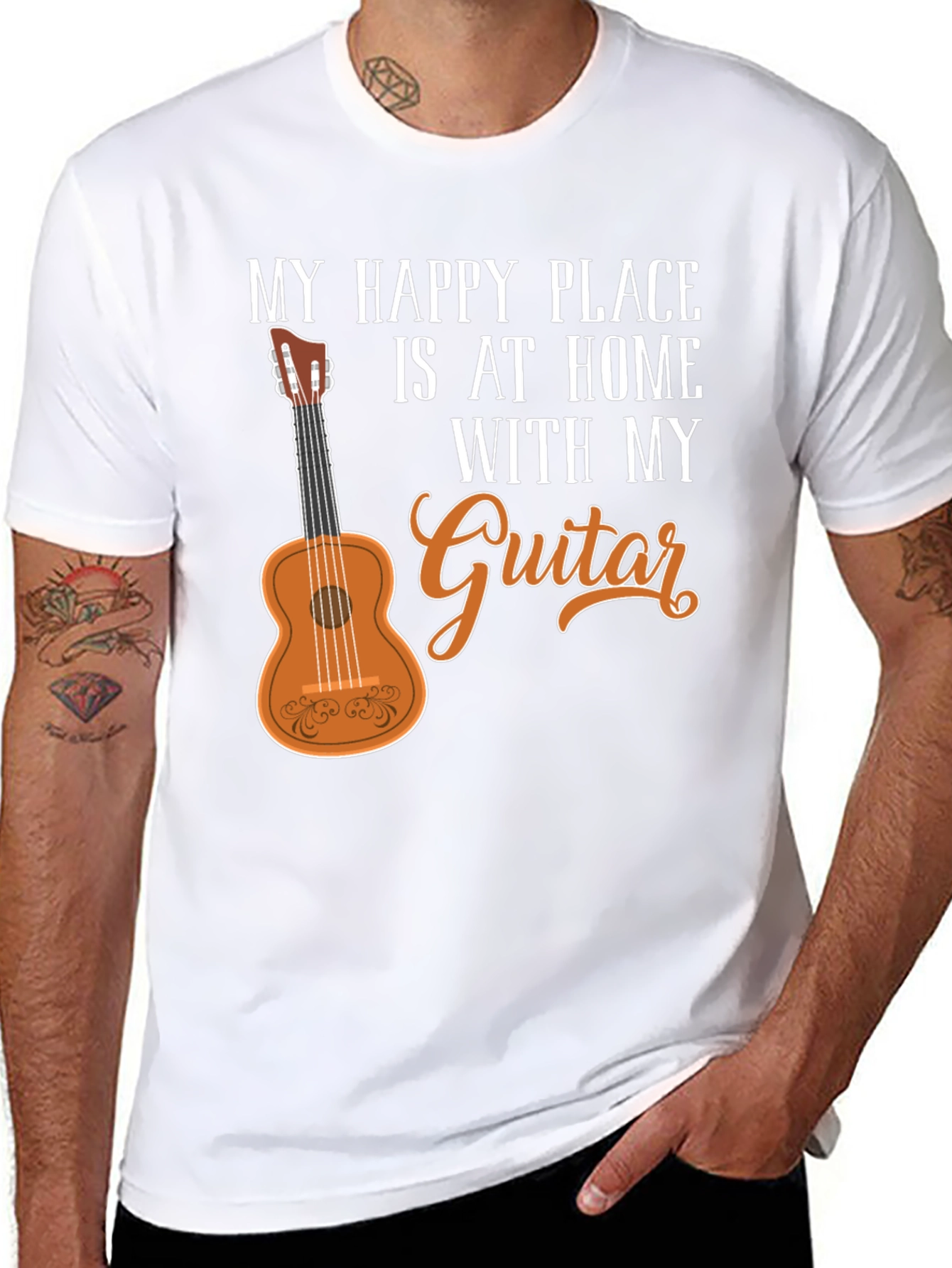 My Happy Place Guitar Graphic T-Shirt