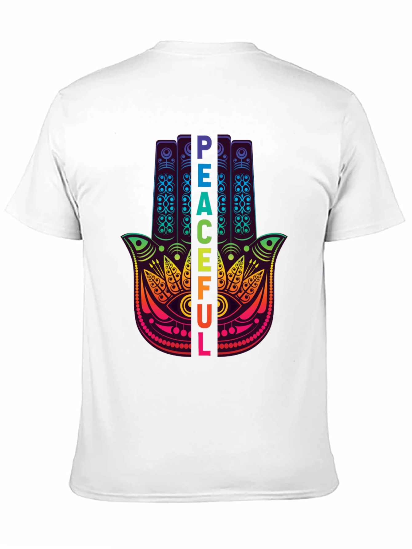 Peaceful Hamsa Hand Graphic T-Shirt