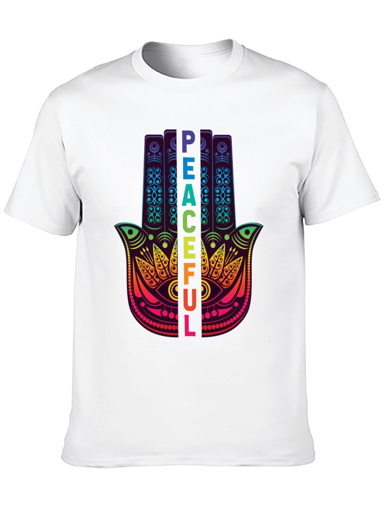 Peaceful Hamsa Hand Graphic T-Shirt