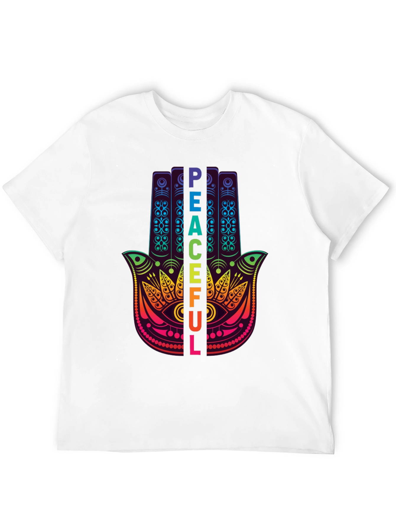 Peaceful Hamsa Hand Graphic T-Shirt