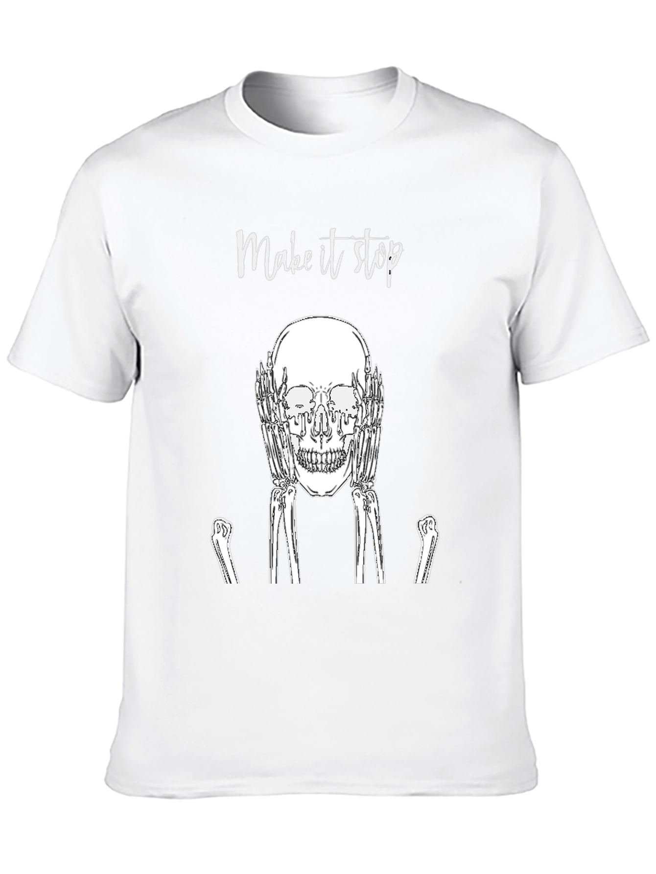 Make It Stop Skull Graphic Tee