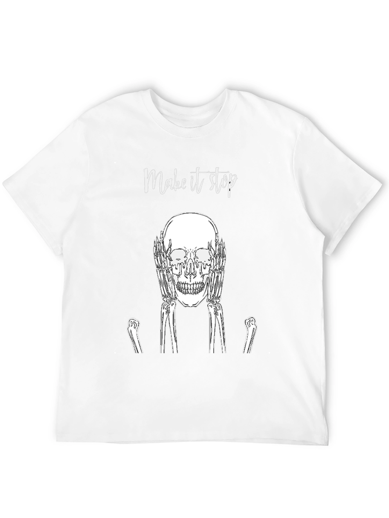 Make It Stop Skull Graphic Tee