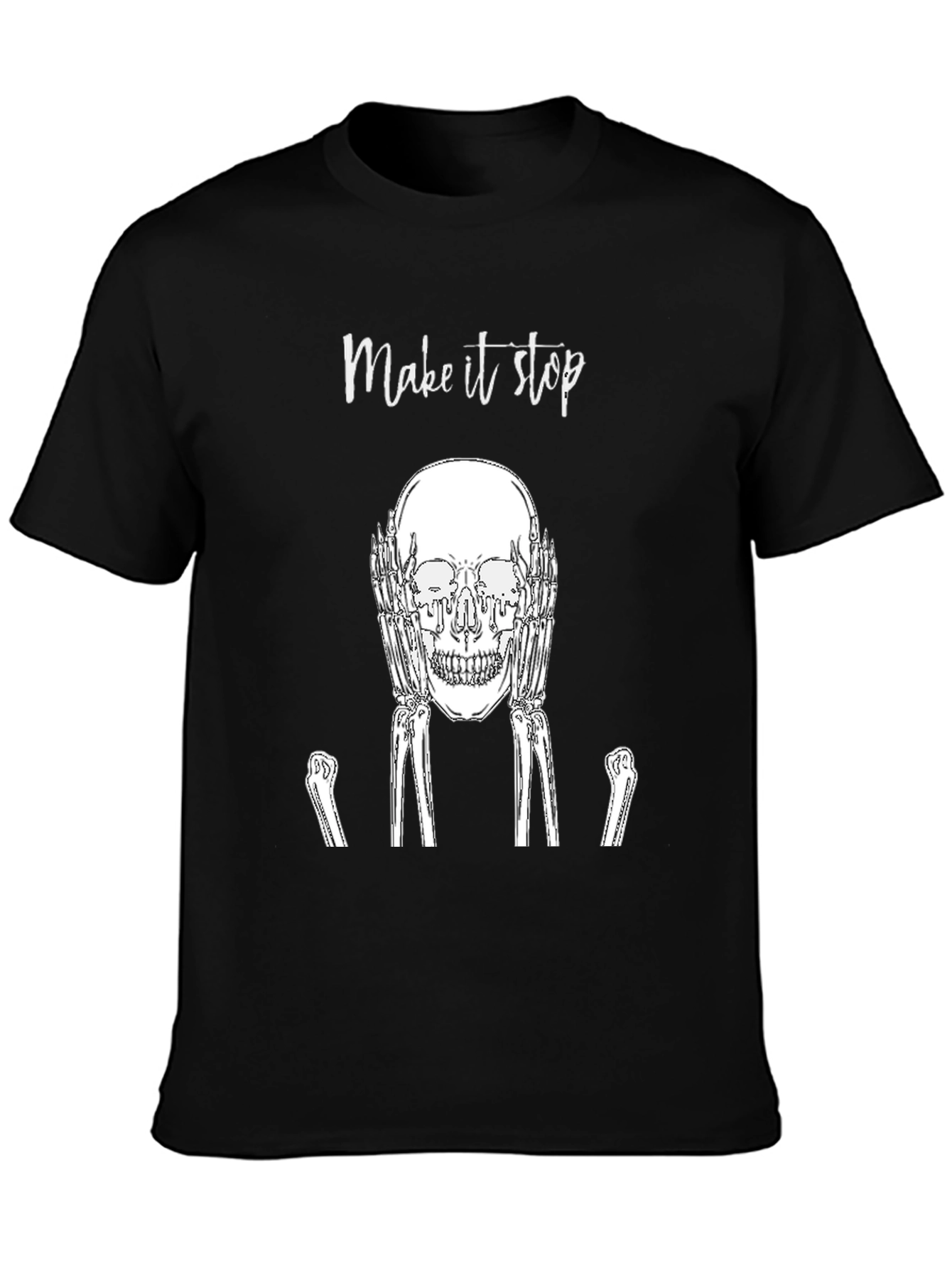 Make It Stop Skull Graphic Tee