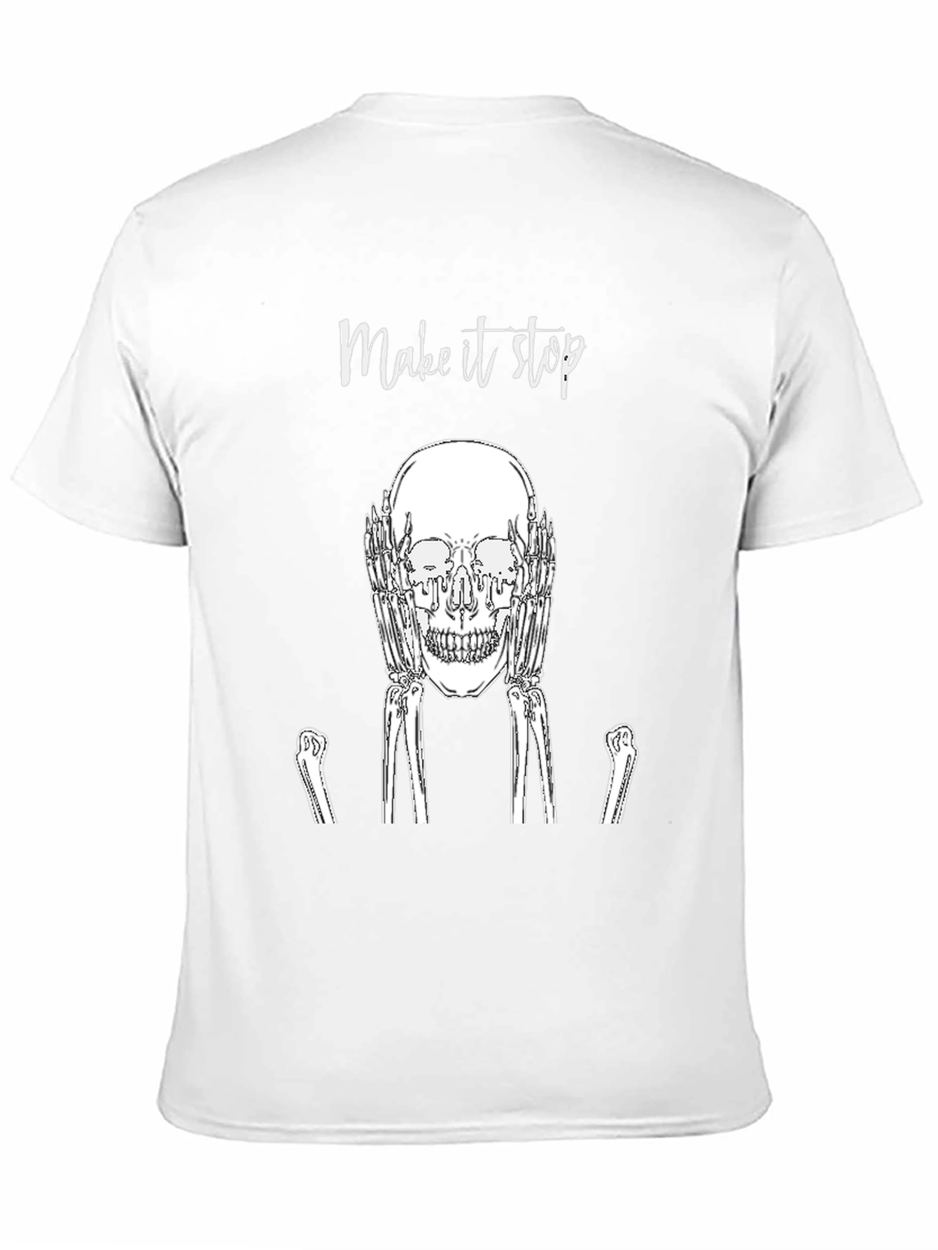 Make It Stop Skull Graphic Tee
