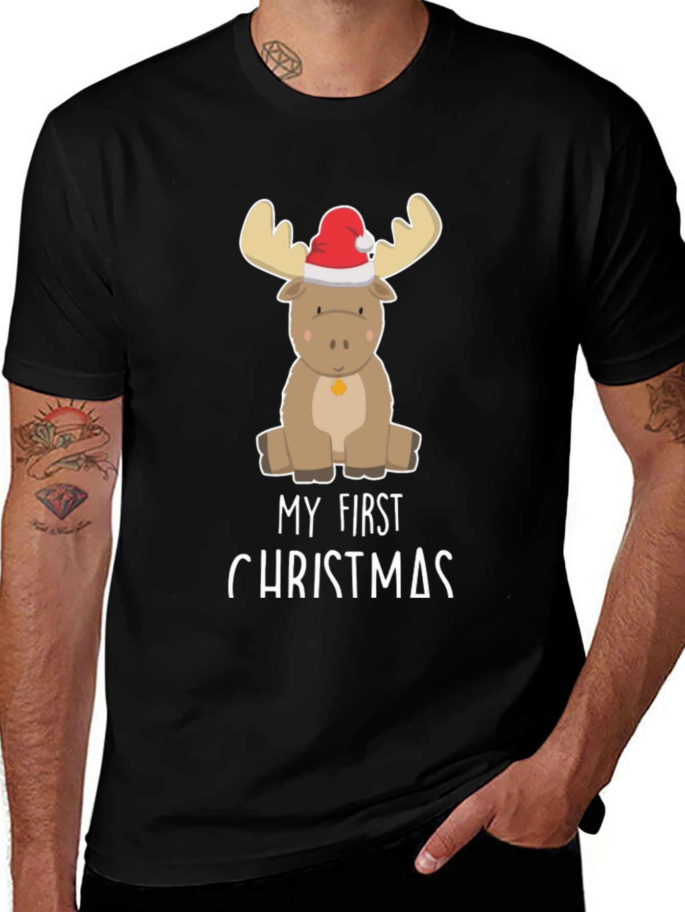 My First Christmas Moose T-Shirt
