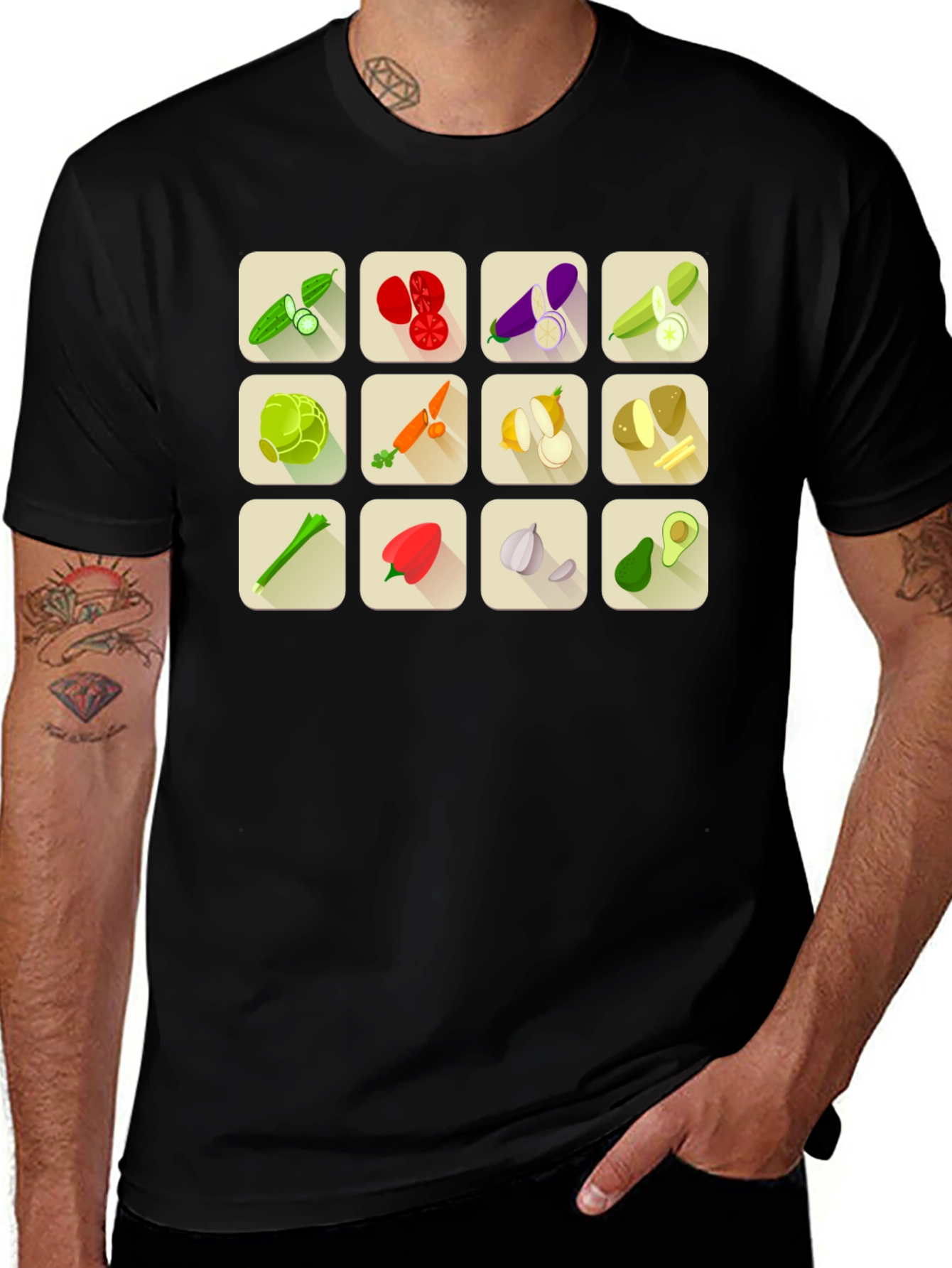 Veggie Lover T-Shirt - Fresh Food Graphic Tee
