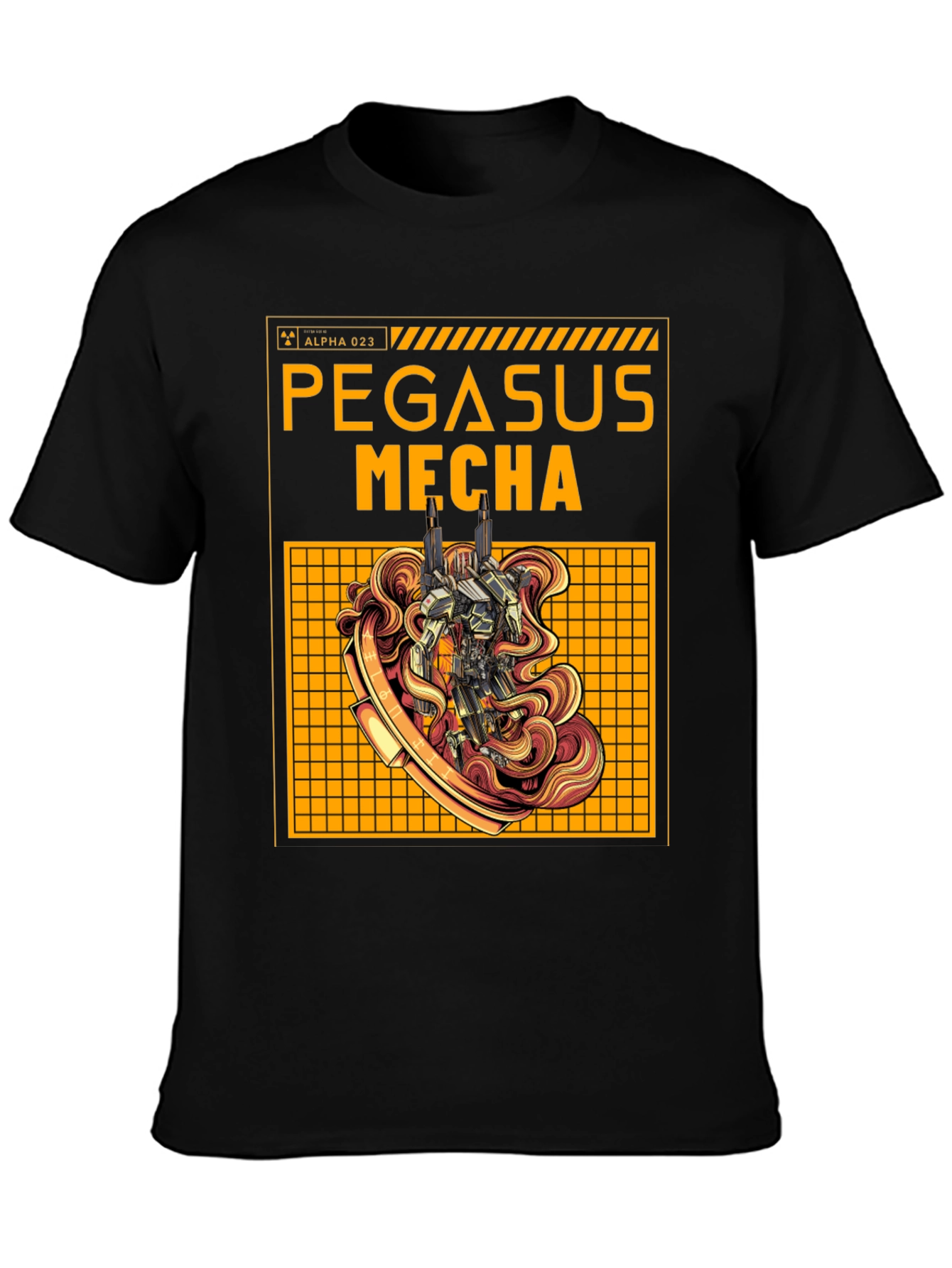 Pegasus Mecha Graphic Tee - Sci-Fi Robot T-Shirt