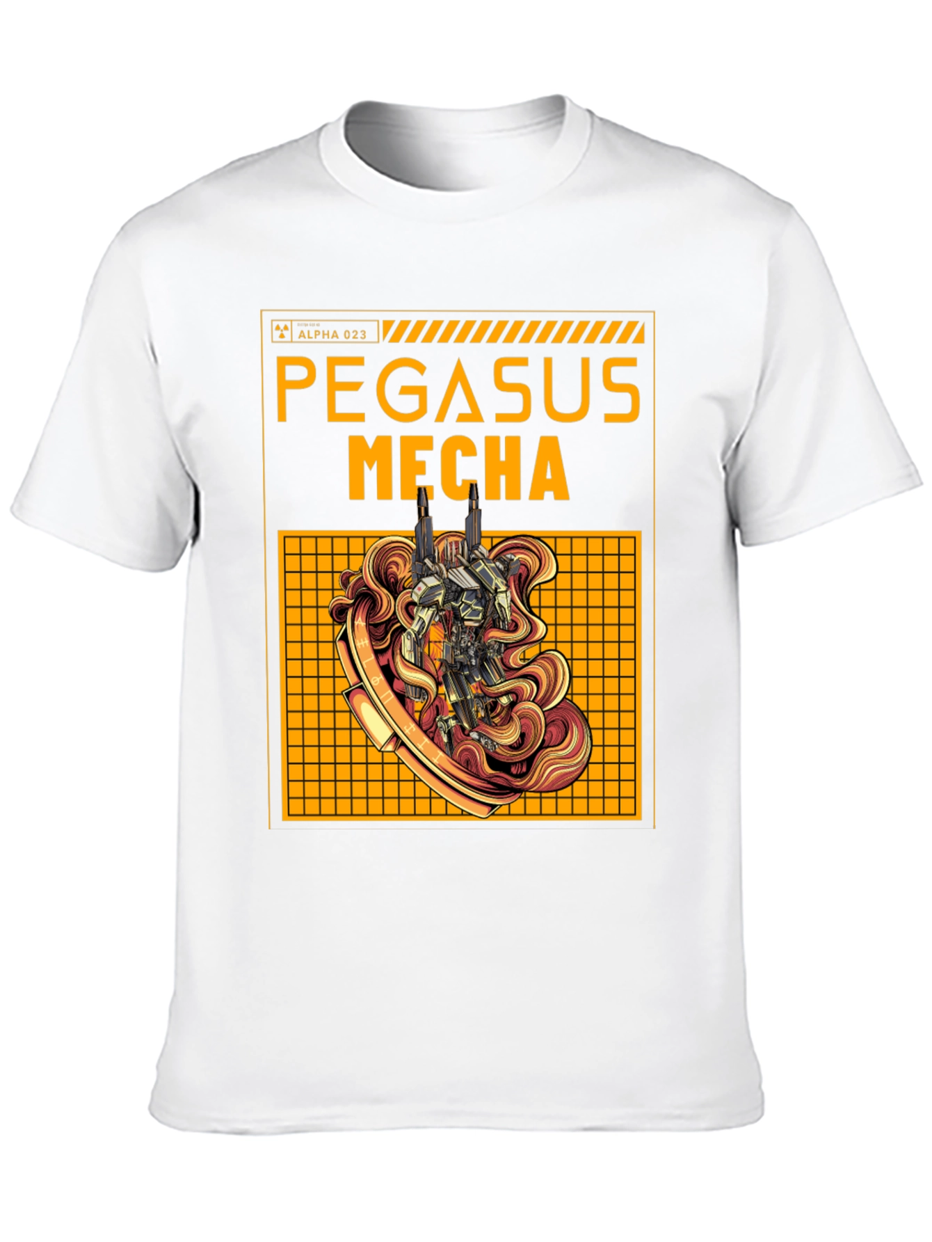Pegasus Mecha Graphic Tee - Sci-Fi Robot T-Shirt