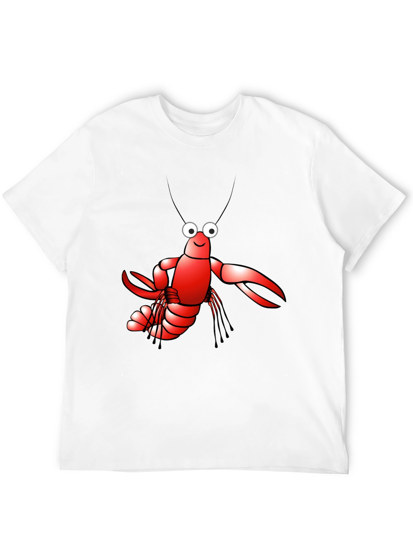 Lobster Graphic Tee - Black Cotton T-Shirt