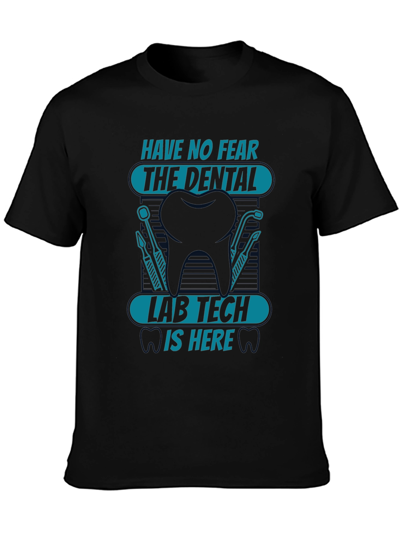 Dental Lab Tech Graphic Tee - Black