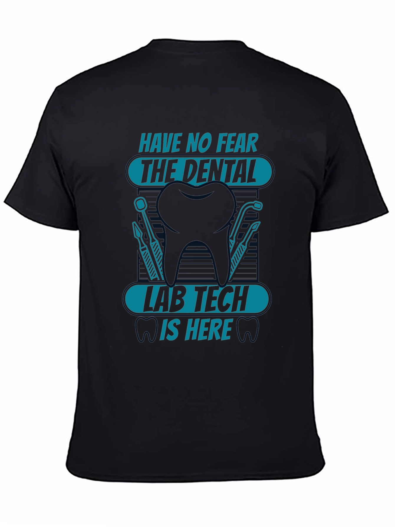Dental Lab Tech Graphic Tee - Black