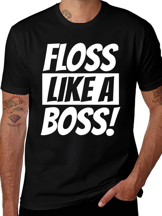 Floss Like a Boss Black T-Shirt