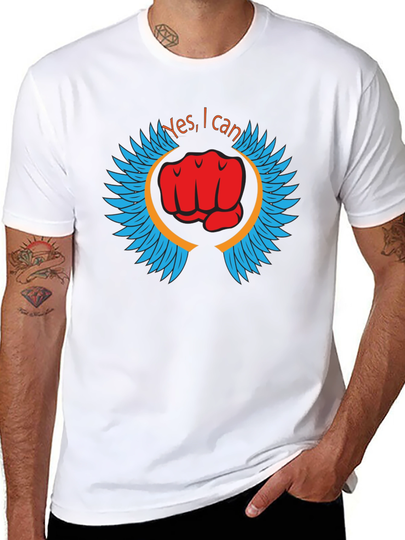 Yes I Can T-Shirt - Motivational Graphic Tee