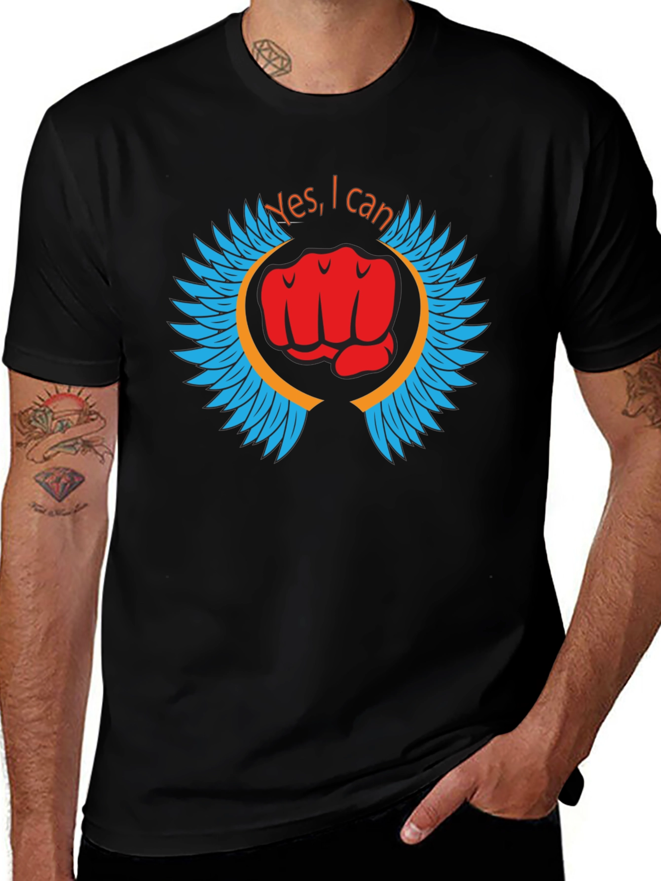 Yes I Can T-Shirt - Motivational Graphic Tee