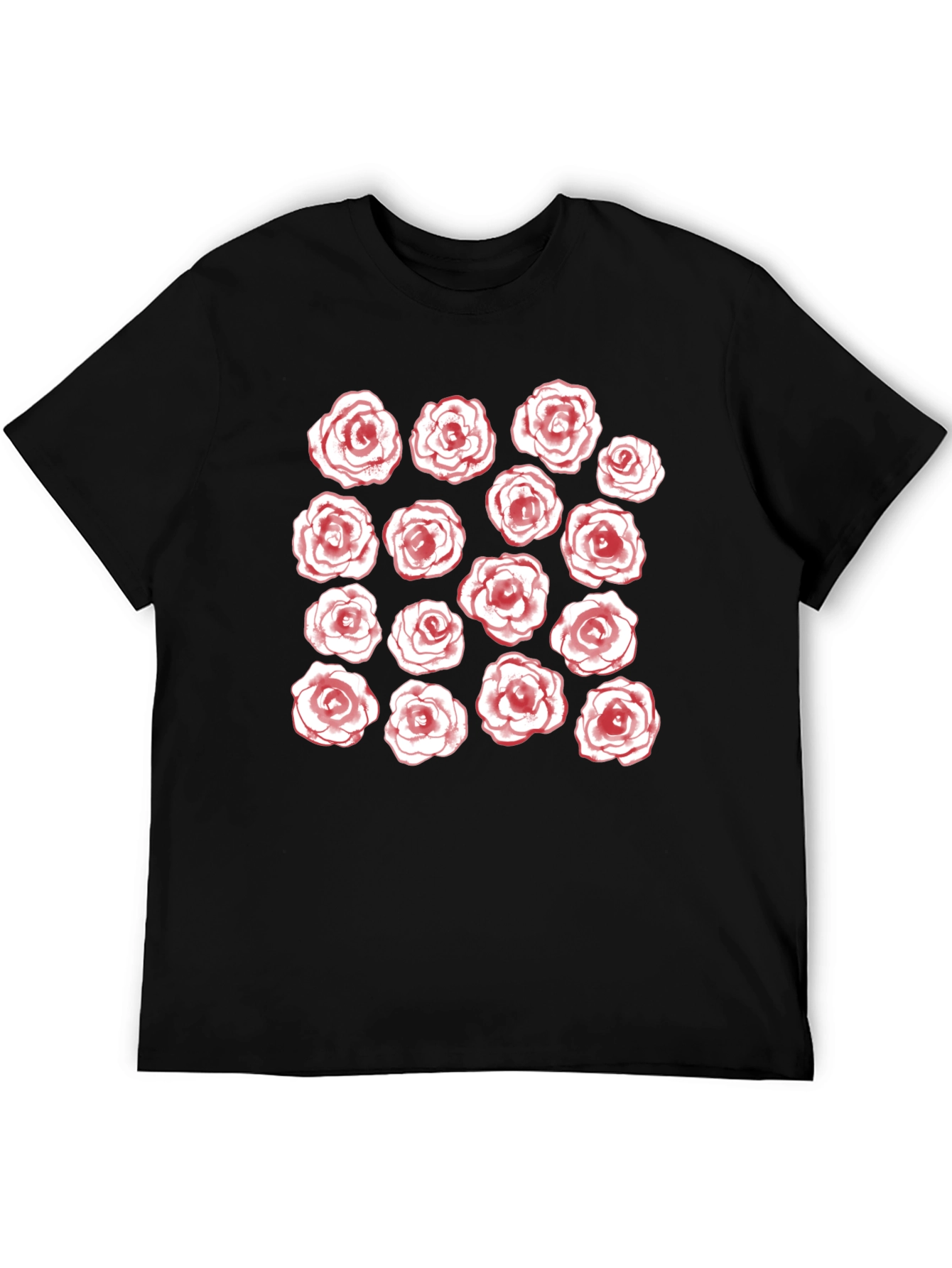 Floral Rose T-Shirt - Unique Pattern Tee