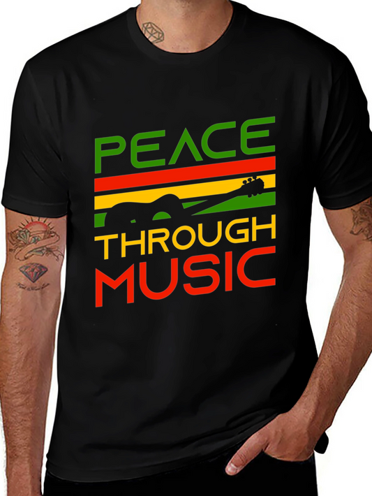 Peace Through Music Graphic Tee