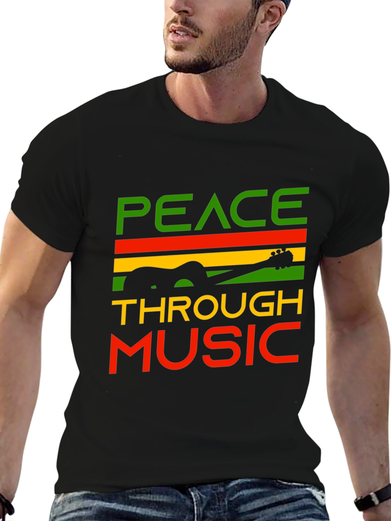 Peace Through Music Graphic Tee