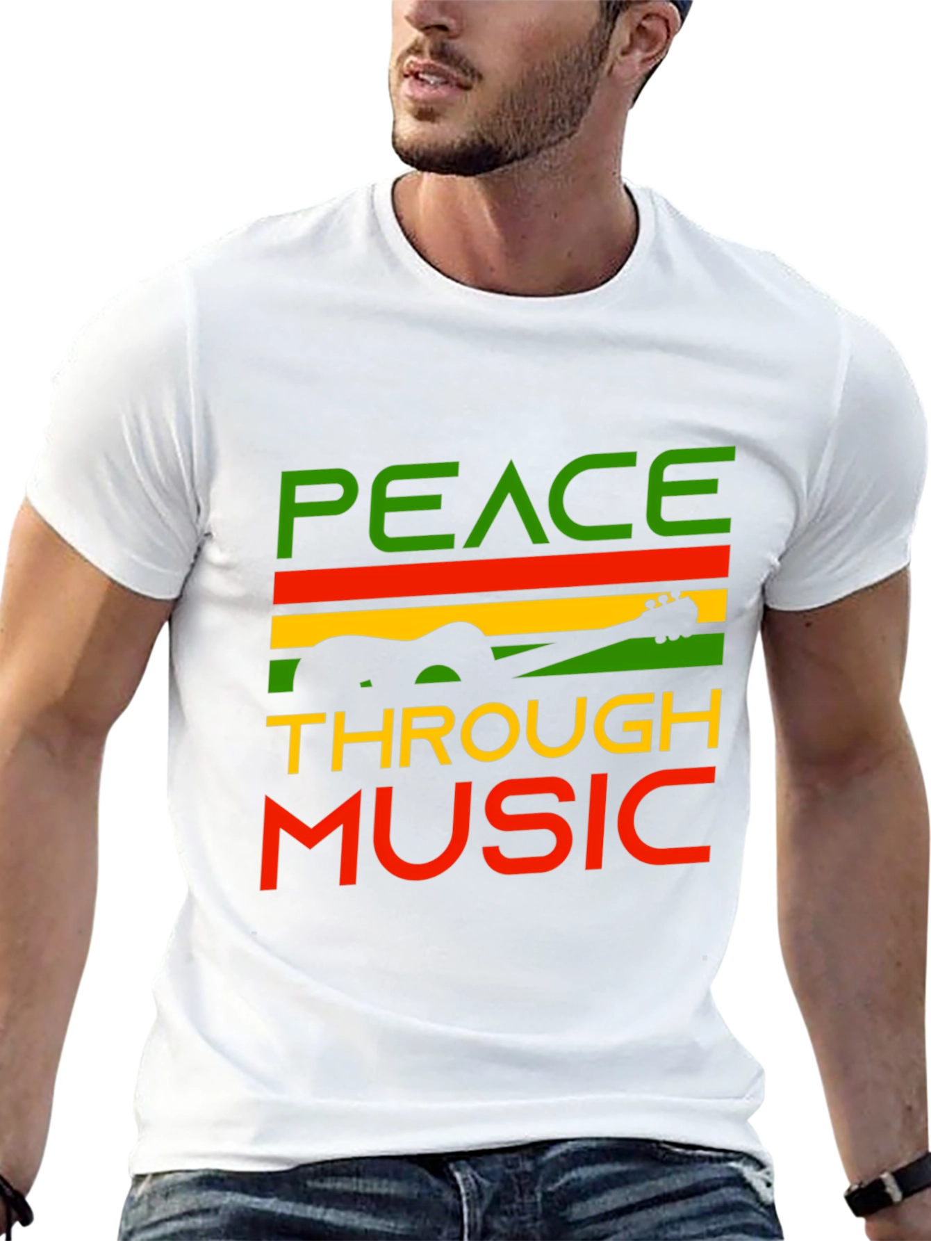 Peace Through Music Graphic Tee