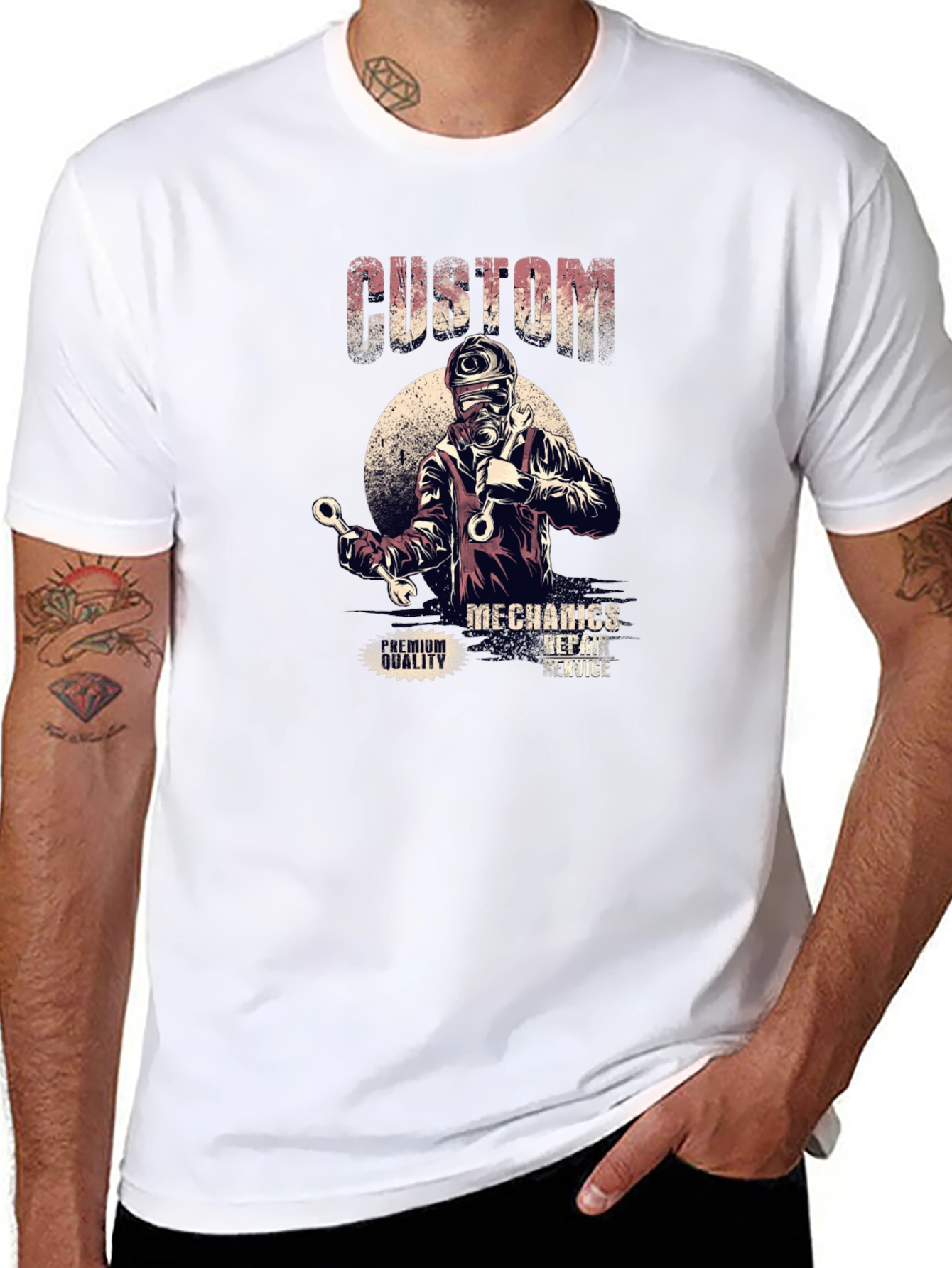 Custom Mechanics Graphic T-Shirt