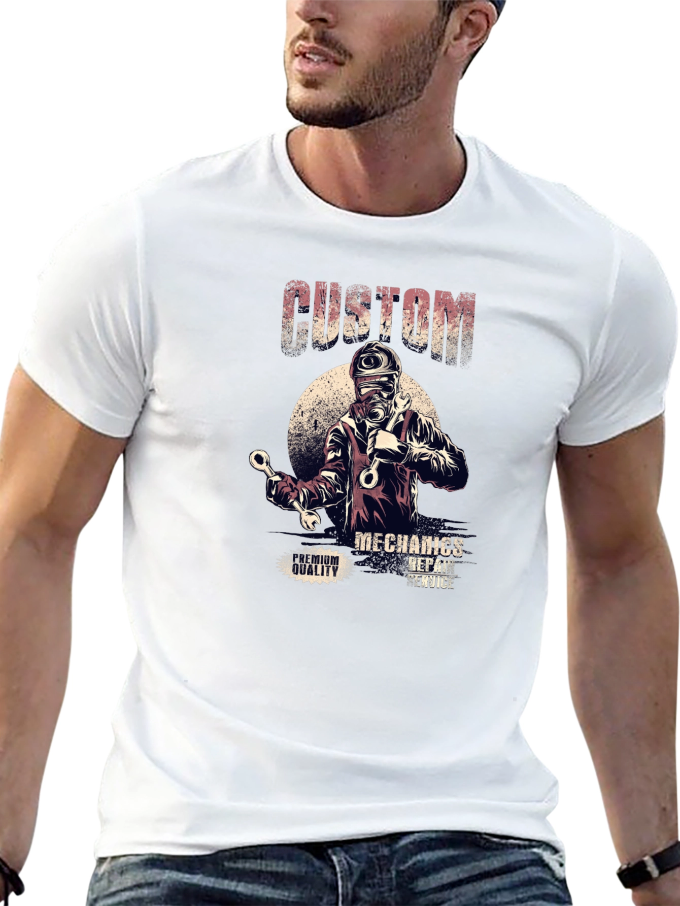 Custom Mechanics Graphic T-Shirt