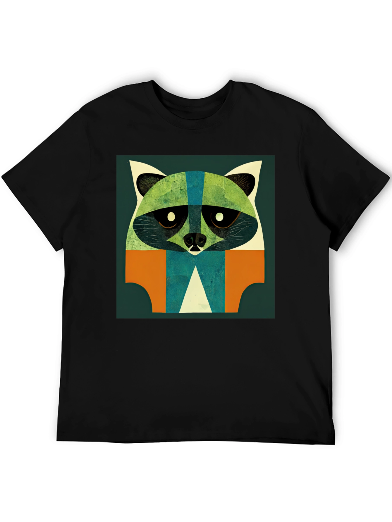 Abstract Raccoon Graphic T-Shirt - Modern Art Style