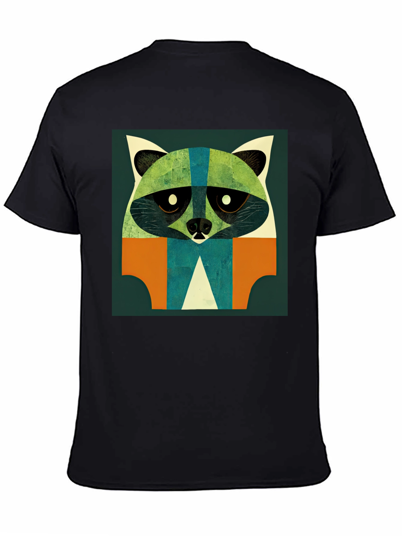 Abstract Raccoon Graphic T-Shirt - Modern Art Style