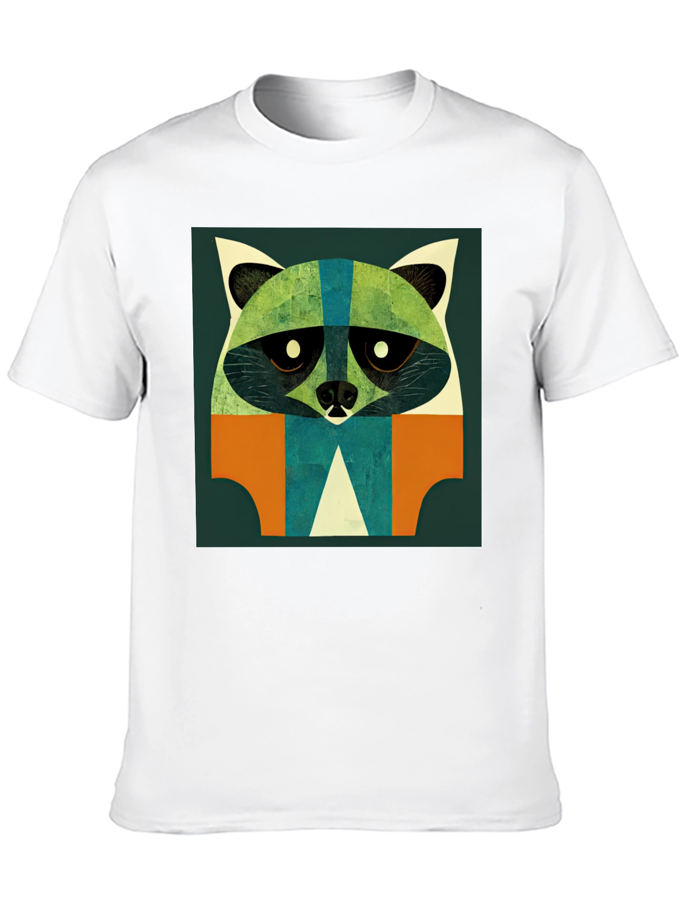Abstract Raccoon Graphic T-Shirt - Modern Art Style