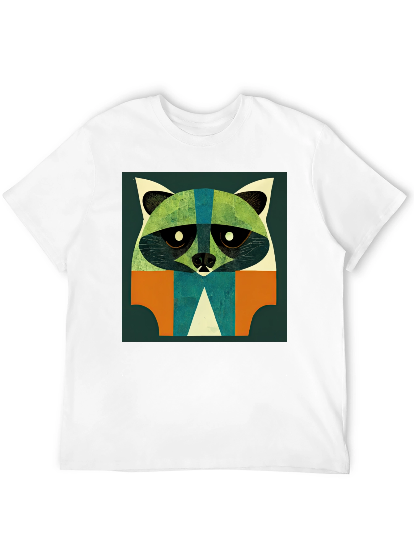 Abstract Raccoon Graphic T-Shirt - Modern Art Style