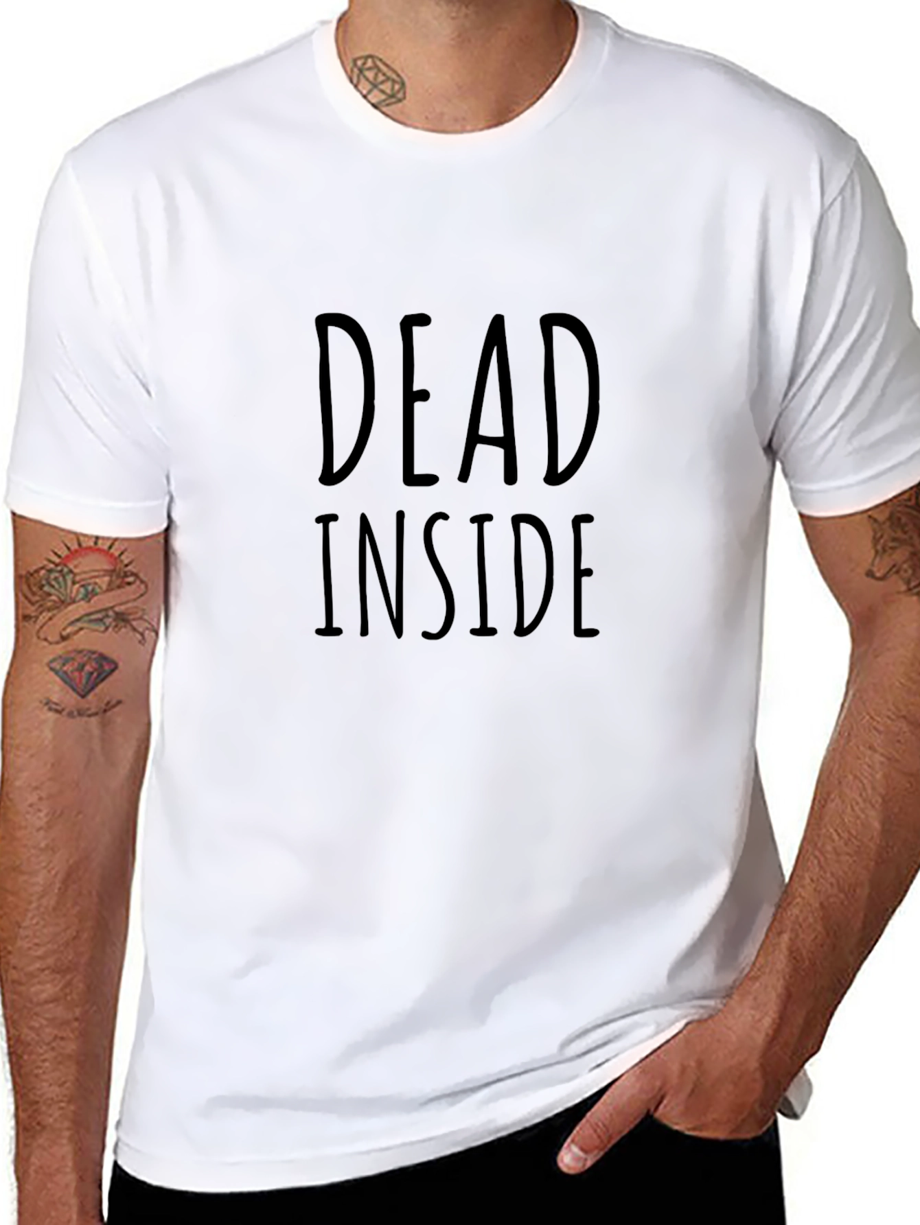 Dead Inside Graphic Print T-Shirt
