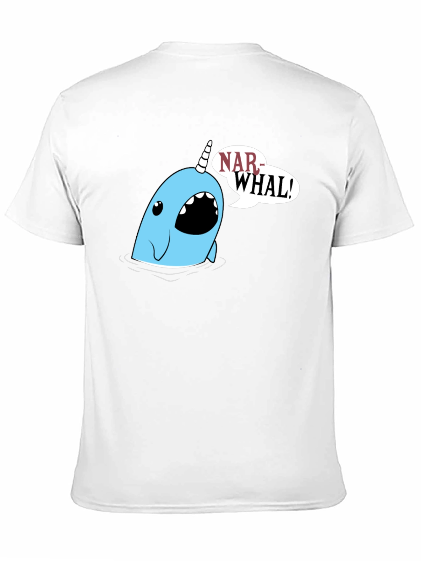 Narwhal Graphic Tee - Black Cotton T-Shirt