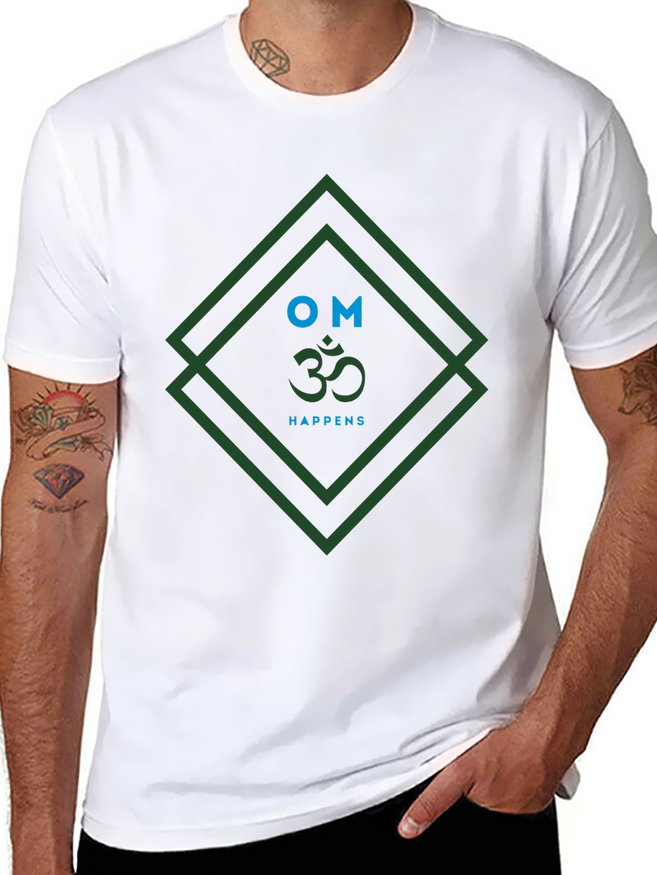 Om Happens Graphic Tee - Mens Black T-Shirt