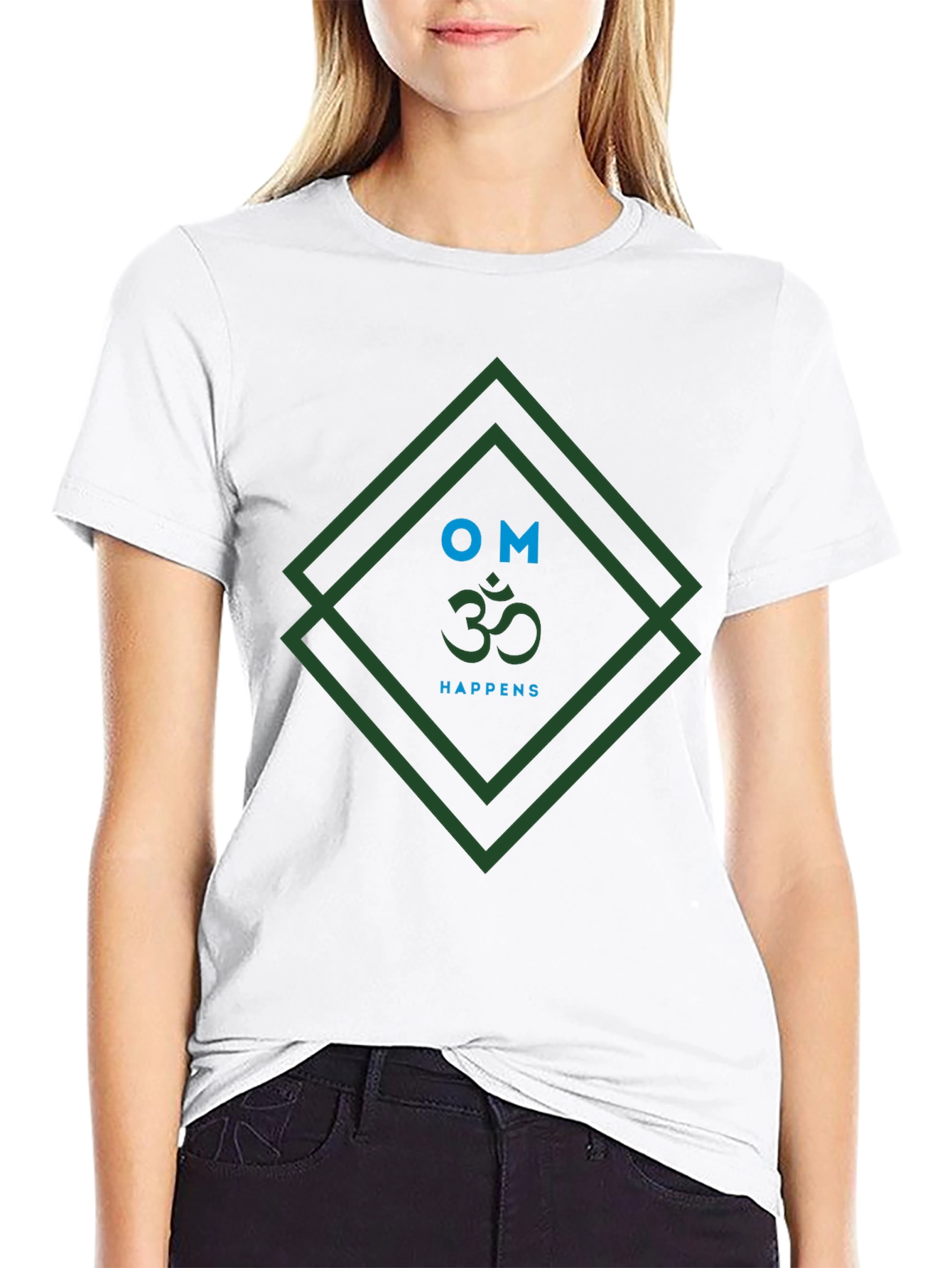 Om Happens Graphic Tee - Mens Black T-Shirt