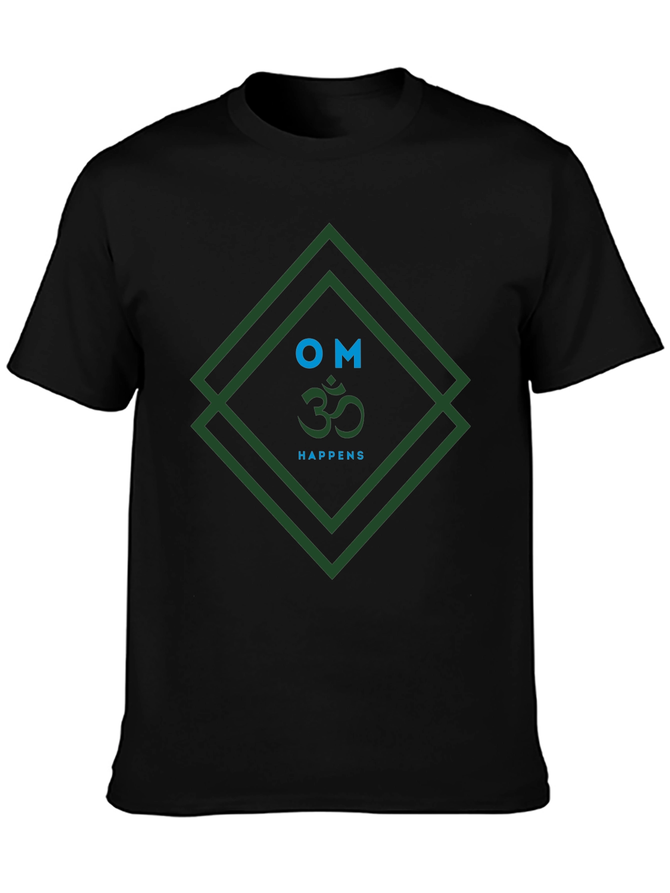 Om Happens Graphic Tee - Mens Black T-Shirt