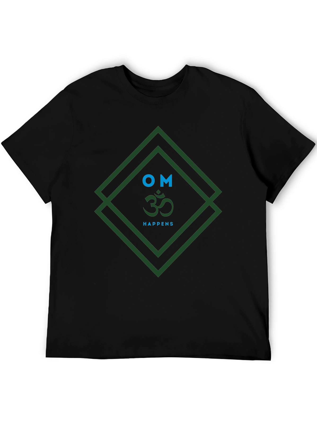 Om Happens Graphic Tee - Mens Black T-Shirt