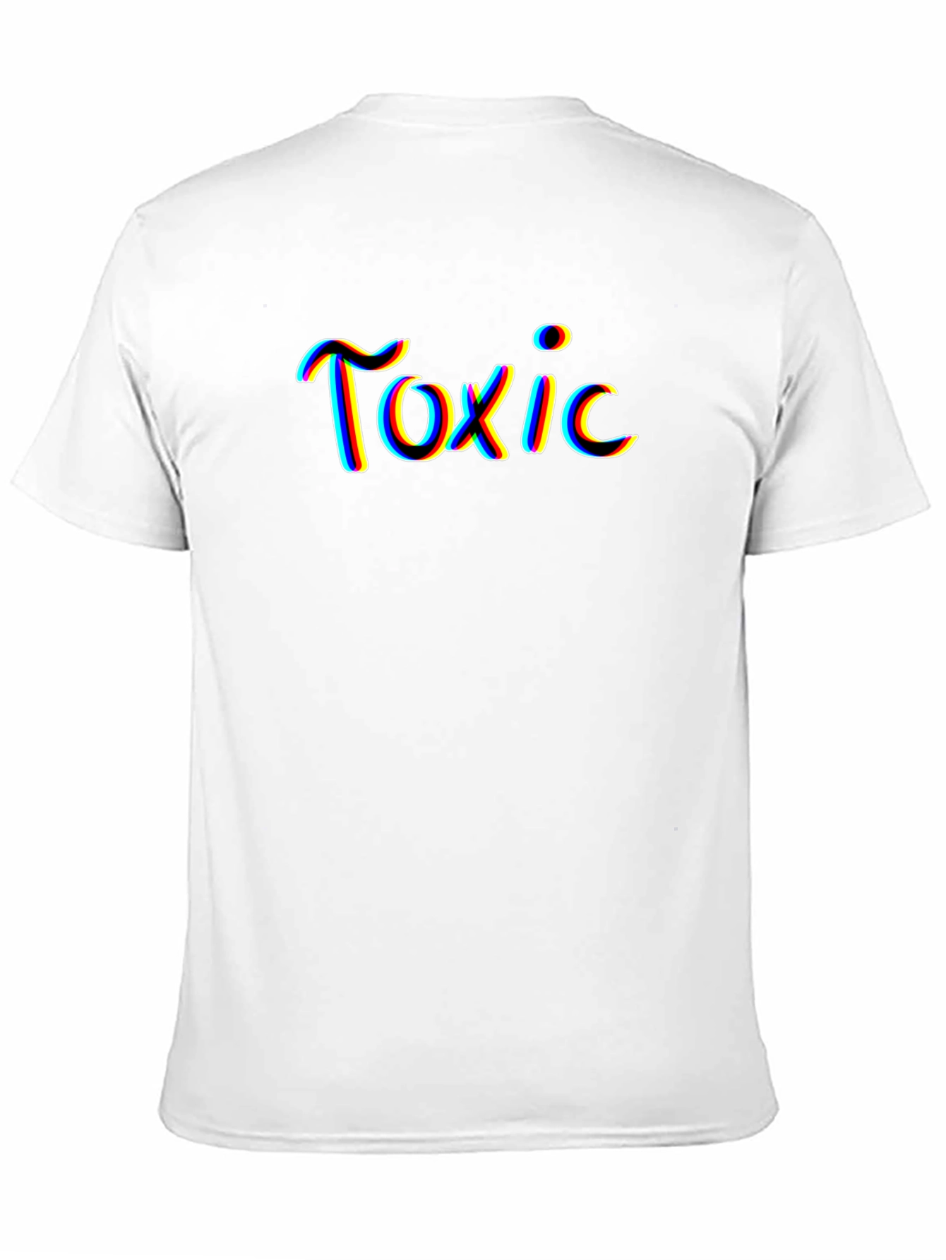 Toxic Graphic Print Mens Black T-Shirt