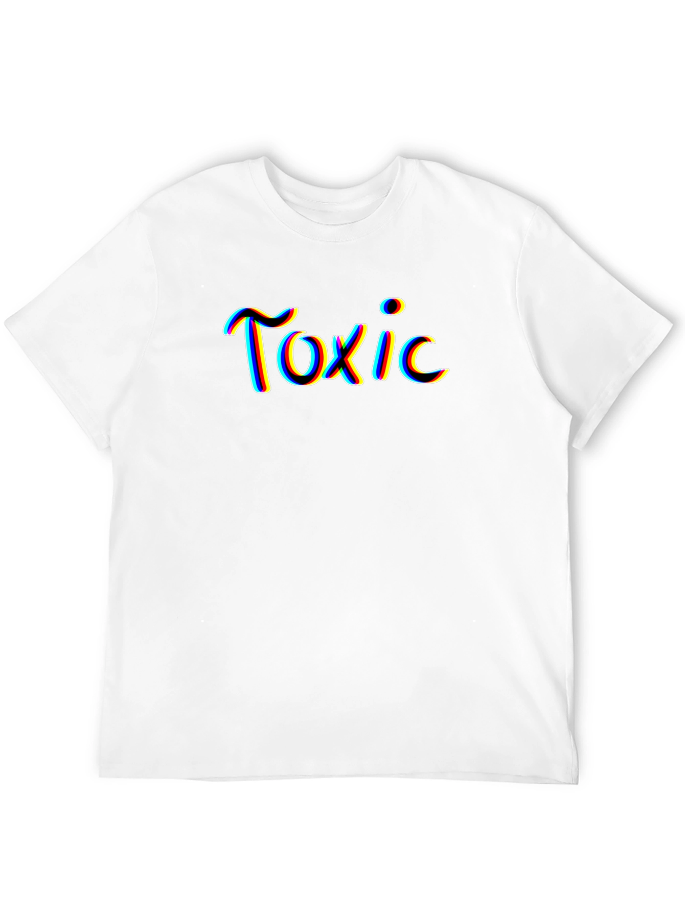 Toxic Graphic Print Mens Black T-Shirt