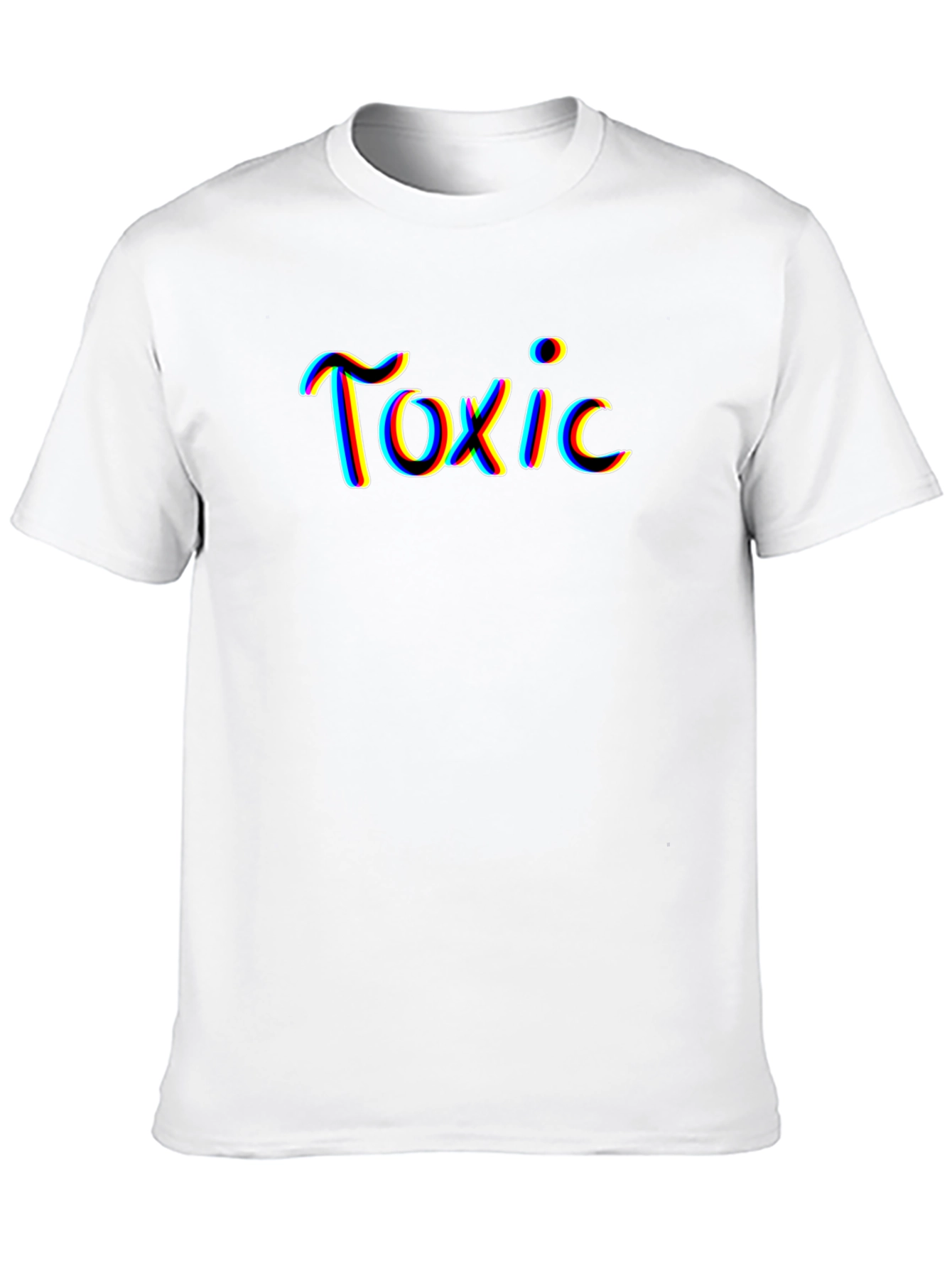 Toxic Graphic Print Mens Black T-Shirt