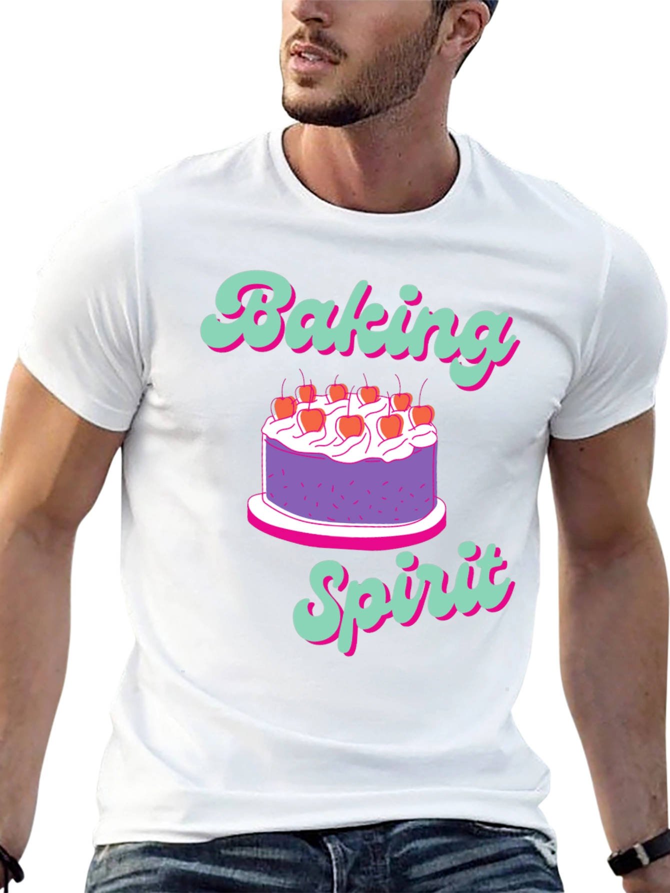 Baking Spirit T-Shirt - Cute Cake Design