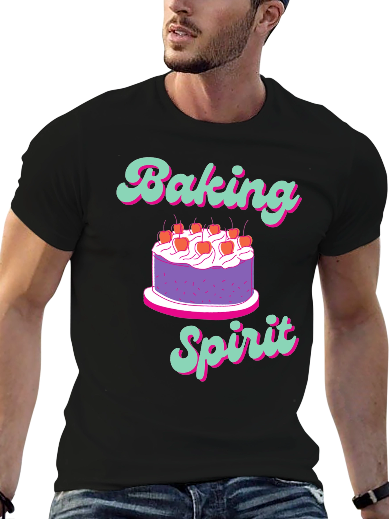 Baking Spirit T-Shirt - Cute Cake Design