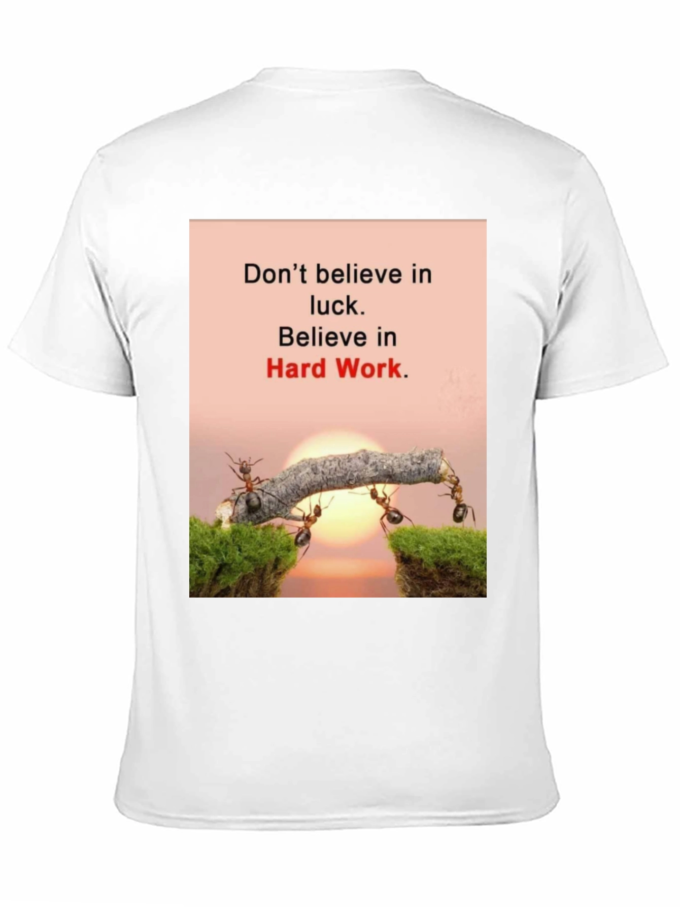 Motivational T-Shirt: Believe in Hard Work