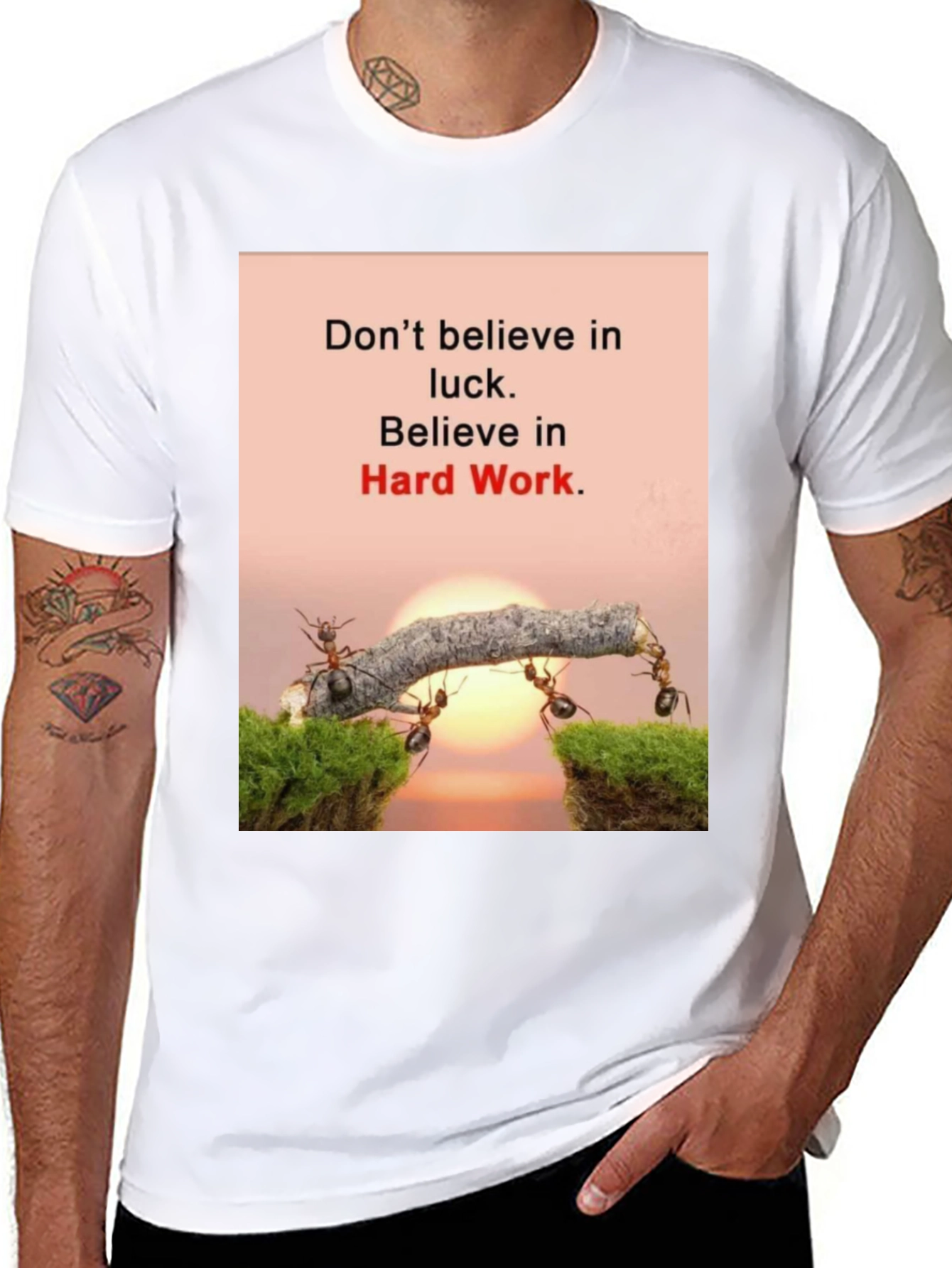 Motivational T-Shirt: Believe in Hard Work