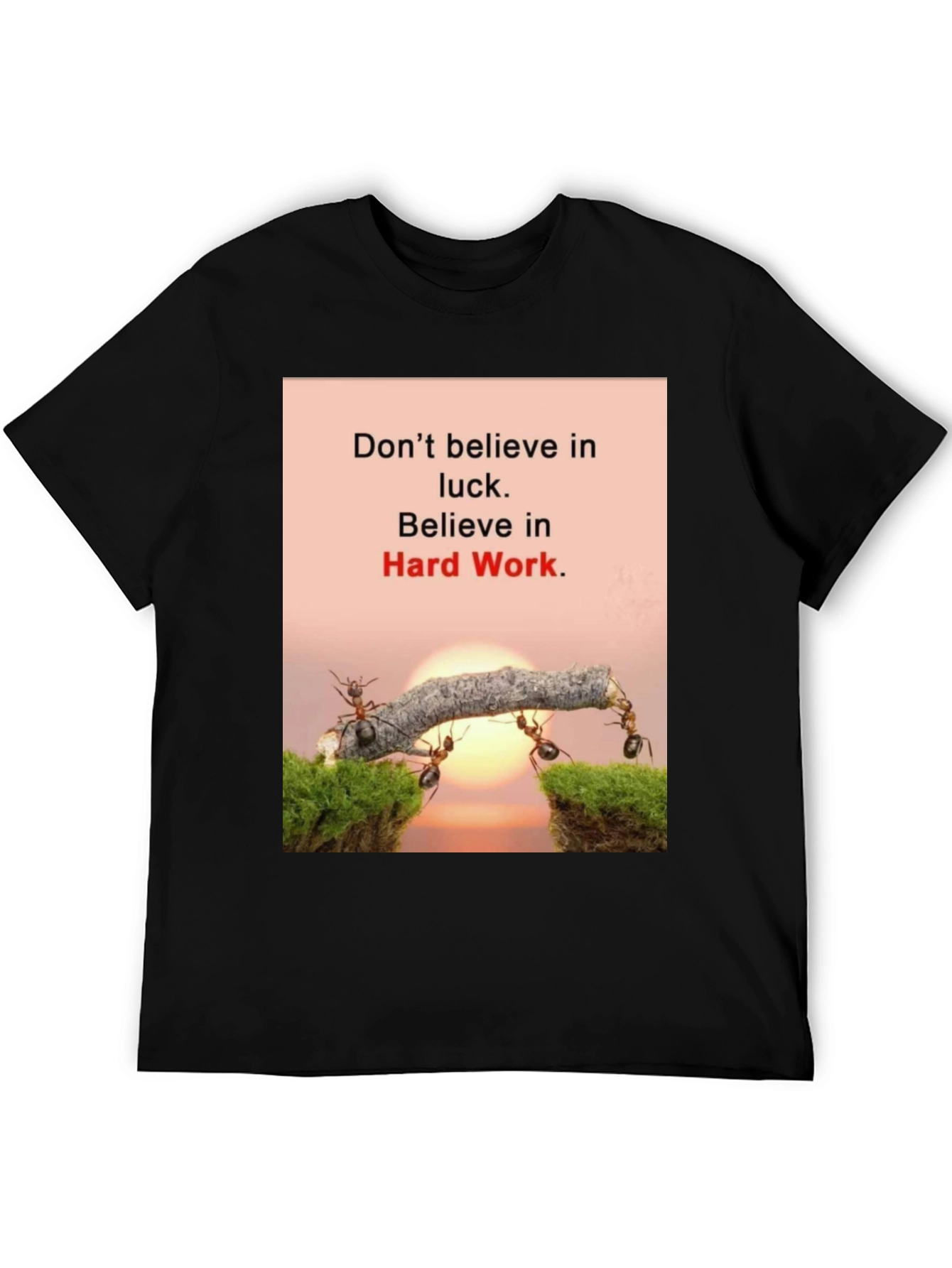Motivational T-Shirt: Believe in Hard Work