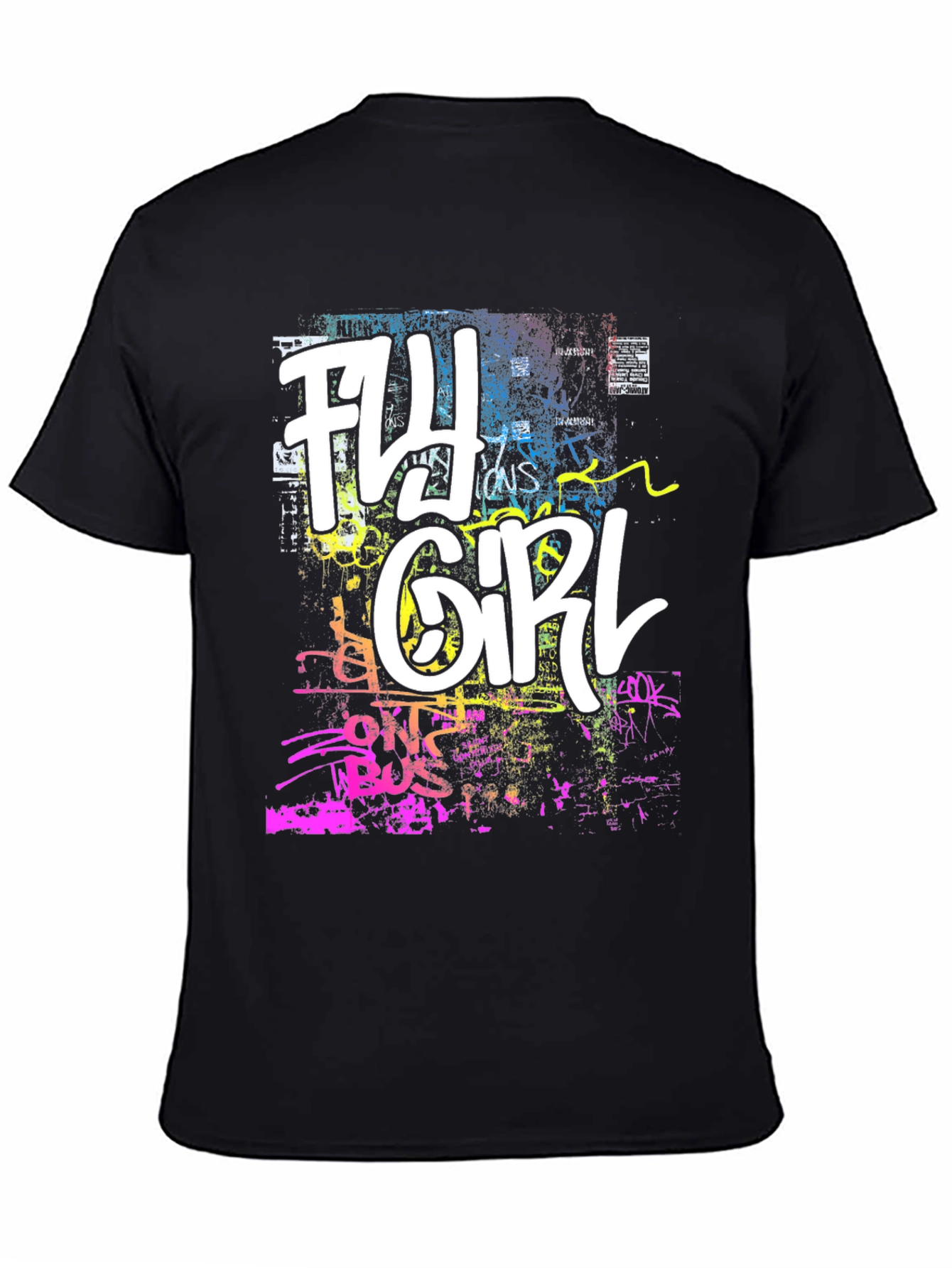Fly Girl Graphic Tee - Urban Graffiti Style